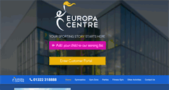 Desktop Screenshot of europagymcentre.com