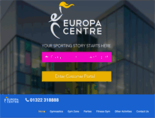 Tablet Screenshot of europagymcentre.com